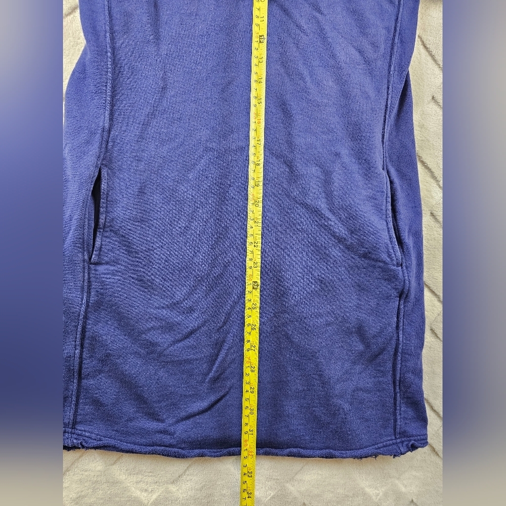 Pact Hoodie Sweatshirt Dress Womens Small blue organic cotton - Picture 9 of 11